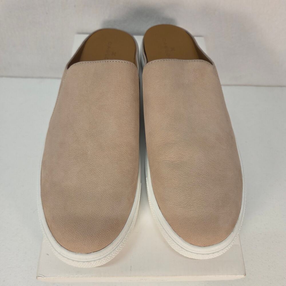 NWB Caslon Nellie Suede Slip-On Leather Sneaker Mule Beige Taupe Womens 9M - Picture 5 of 11